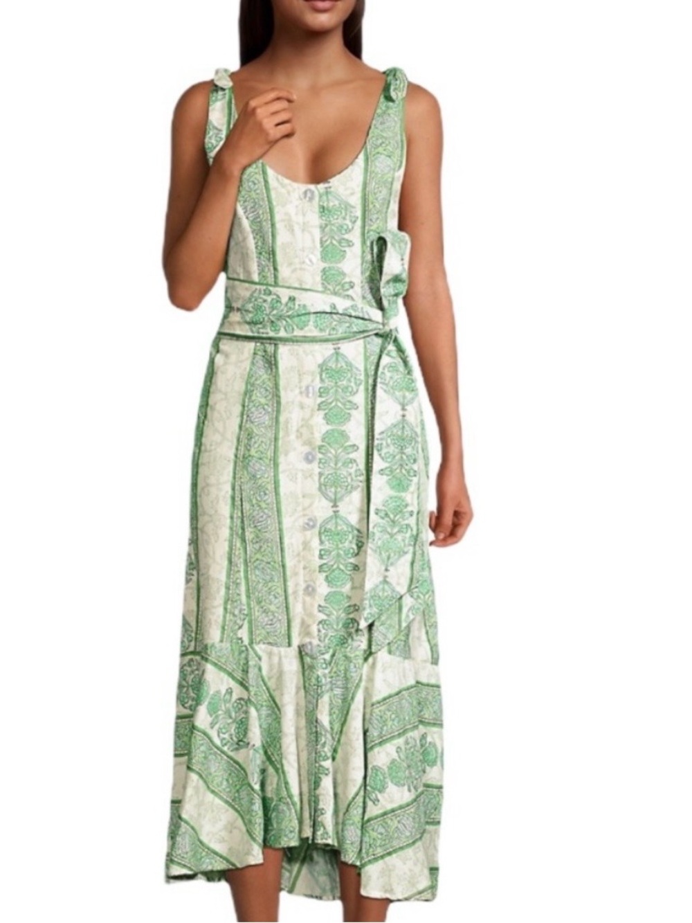 Roller Rabbit Berrino Print Sedona Midi Dress Sz S